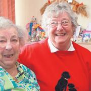 Beryl Hatchley, right, with Vera Culley.