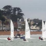 The start of the Flying 15 race