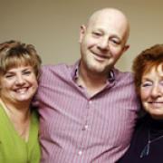 CLOSE FAMILY: from left, Sharon Peters, her husband Clive and his mother Margaret who has nominated her daughter-in-law for the Echo's carer award.  Echo picture by Stuart Martin. Order no: 5886940