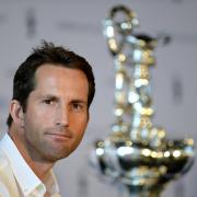 Ben Ainslie with the America's Cup