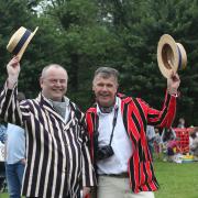 St Mary's Church and Village fete 2017 in King's Worthy. David Early and David Woolford of the King's Worthy Players.