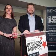 Launch of the South Coast Business Awards 2018 - Laura Bielinski Daily Echo Sales Director and Simon Rhodes senior partner of Trethowans