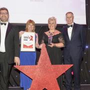 South Coast Business  with Sir Geoff . Moore Stephens Owner Managed Business of the year Winners Mindworks Marketing.