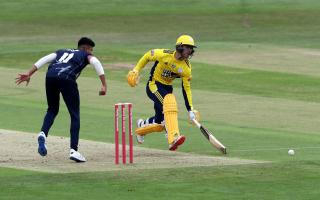 Lewis McManus top-scored for Hampshire with 45 but it wasn't enough