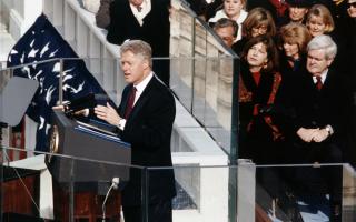 Bill Clinton giving a speech. Credit: Canva