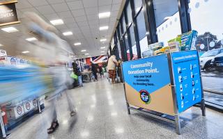Shoppers can donate food to local charities, food banks and community groups via the community donation points in Aldi stores nationwide. Picture: Aldi