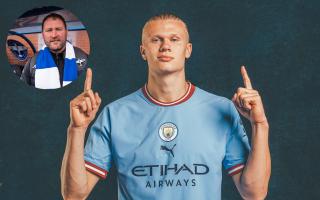 Erling Haaland has just joined Manchester City - for just over 17 times the amount the club paid for Lee Bradbury back in 1997 (Main pic: Lynne Cameron / Manchester City, Inset pic: Eastleigh FC / Tom Mulholland)