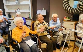 Residents at The Fernes celebrating their New Years' Eve party