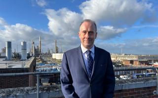 Lord Callanan paid a visit to Fawley Refinery on Monday