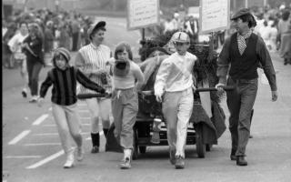 The Waterside bed push - April 16, 1989.