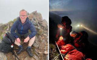 Neil Gregor was airlifted by the Torridon Mountain Rescue team