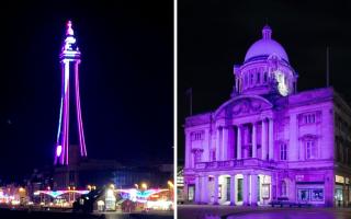 Blackpool Tower and Hull City Hall lit up for ‘Shine a Light’