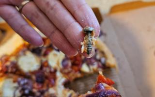 Mike and Steph Lawson from Gosport were disgusted to find a metal screw in their pizza from Pizza Hut