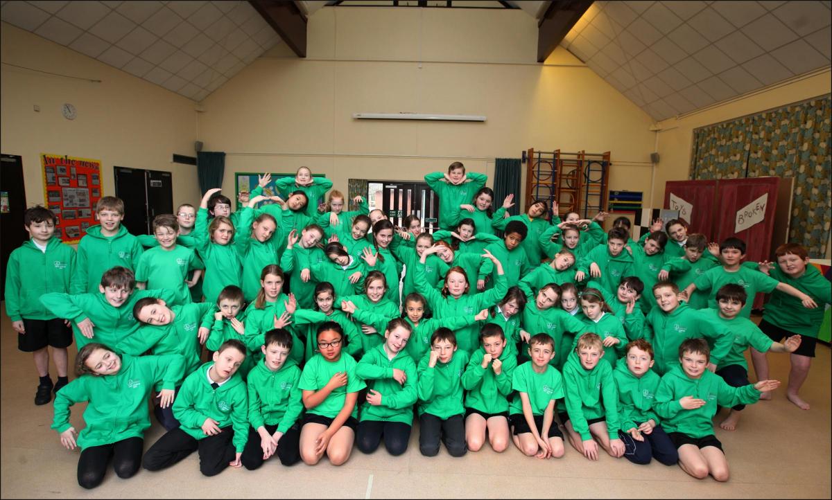 Wellow Primary School. Picture from Rock Challenge 2015.