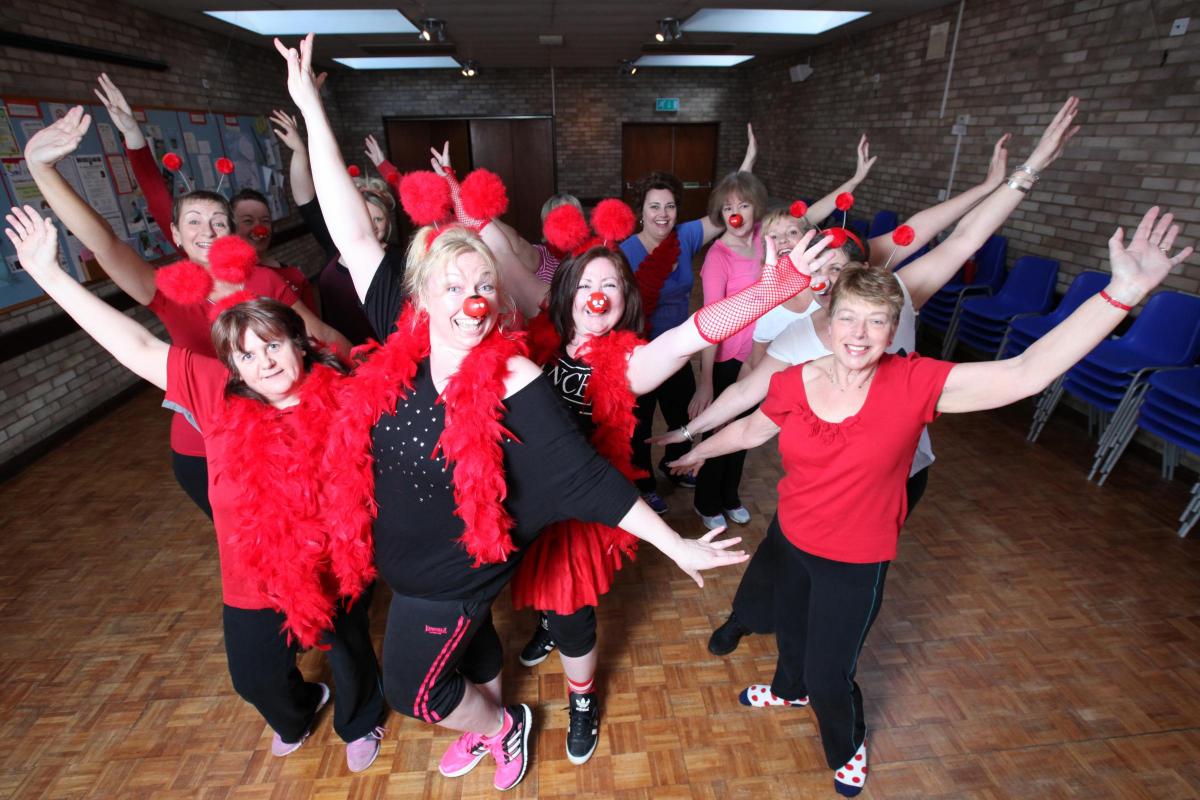 Comic Relief - dance-a-thon at St James Church, West End