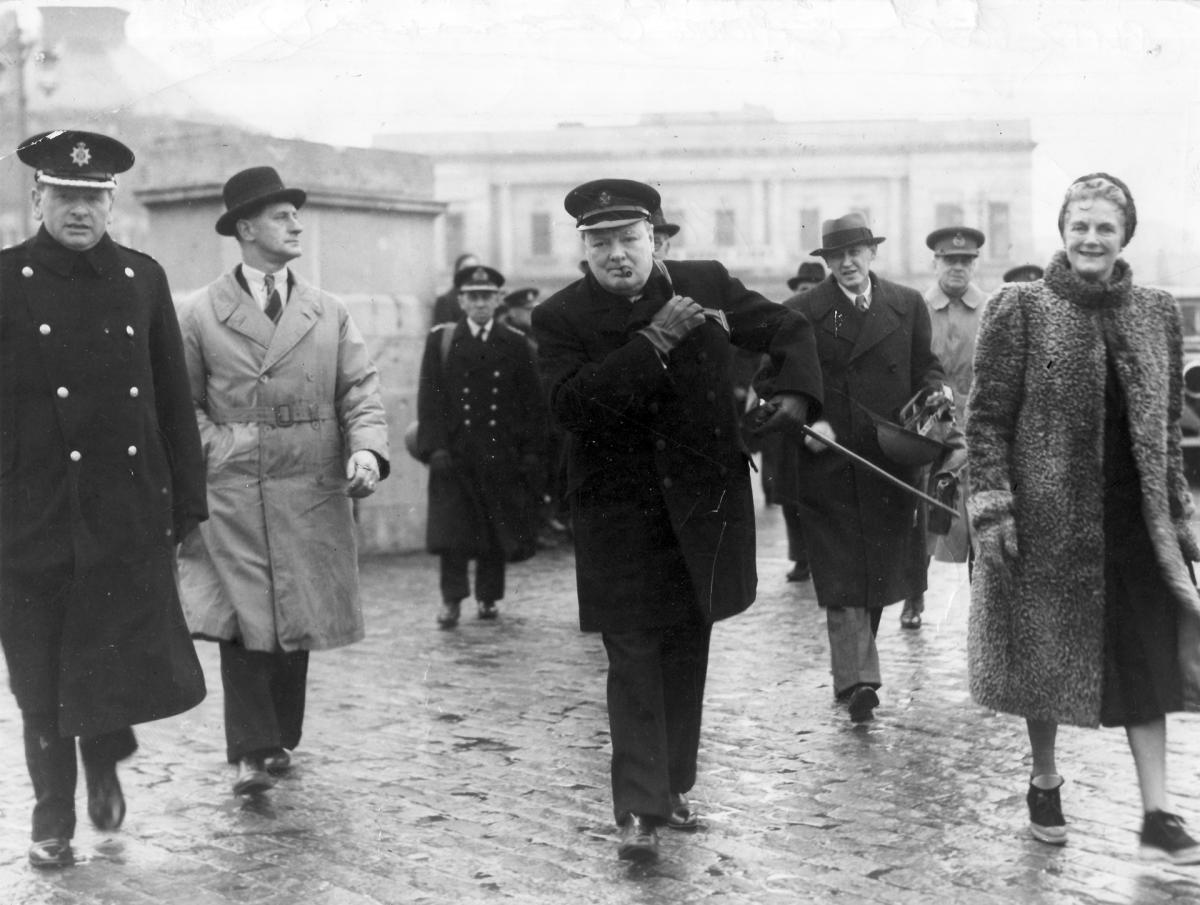 Winston Churchill visits Southampton