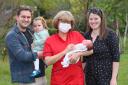 Suzanne was able to meet and cuddle Tim’s new baby girl, Dorothy, who was born under the care of UHS maternity team eight days ago