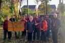 The Mayor of Test Valley, Cllr Alan Dowden, with Friends of the Parks Knightwood