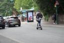 E-scooter in Old Christchurch Road