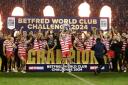 Wigan stunned Penrith to win the World Club Challenge on Saturday night (Jess Hornby/PA)
