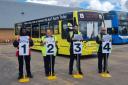 Allison Clarke and Niall James (centre left and right) will compete in the finals in Blackpool