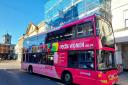 Women have been invited to drive a pink bus.