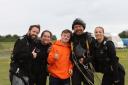 Lloyd Martin completed the skydive in Hinton