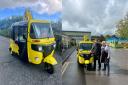 The cheese tuk-tuk visited a cheese factory