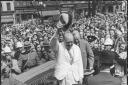 Churchill greeted like a conquering hero, Quebec City, Canada, August 1943. Pic: US National Archives and Records Administration