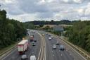 The M27 near the bridge over the River Hamble. Photo: Google Maps