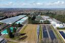 Aerial View of Existing Buildings and Development at Brentry