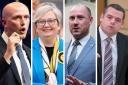 From left: SNP MP Stephen Flynn, former MP Joanna Cherry, MSP Neil Gray, and Tory MSP Douglas Ross