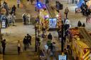 LIVE: Firefighters tape off city centre street as two fire engines arrive