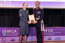 Charlotte Dransfield was presented with the award by Lord Lieutenant Nigel Atkinson