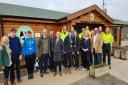 Dame Harriett Baldwin MP meeting the team that got full fibre to Wildgoose Rural Training Centre