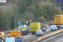 One lane closed on M27 as crash causes delays