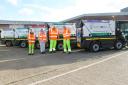 Cllr Laura James with some of the drivers