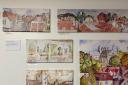 The artworks installed at the Royal Hampshire County Hospital