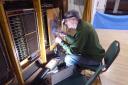 Tony King Soldering At The Console Of The Compton Organ At Thorngate Halls Nov 2024