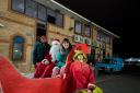 Gazette team on the sleigh