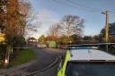 The police cordon in Netley