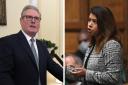 Prime Minister Keir Starmer (left) and Treasury minister Tulip Siddiq