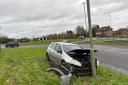 The crash that happened on the A3093 near Picket Twenty