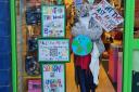 The display aims to encourage people to try out second-hand shopping