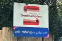 Welcome to Southampton sign