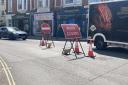 The road closure on City Road, Hyde Street and Swan Lane continue
