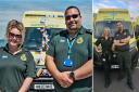 Kerry and Iain, paramedics on the Isle of Wight, before and after their weight loss journey