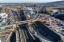 An overhead view of the work in Ravensthorpe
