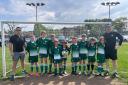 Wellow Youth Football Club U10 team on the last day of the season.