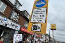 Protest against the Portswood bus gate scheme on Saturday, March 22